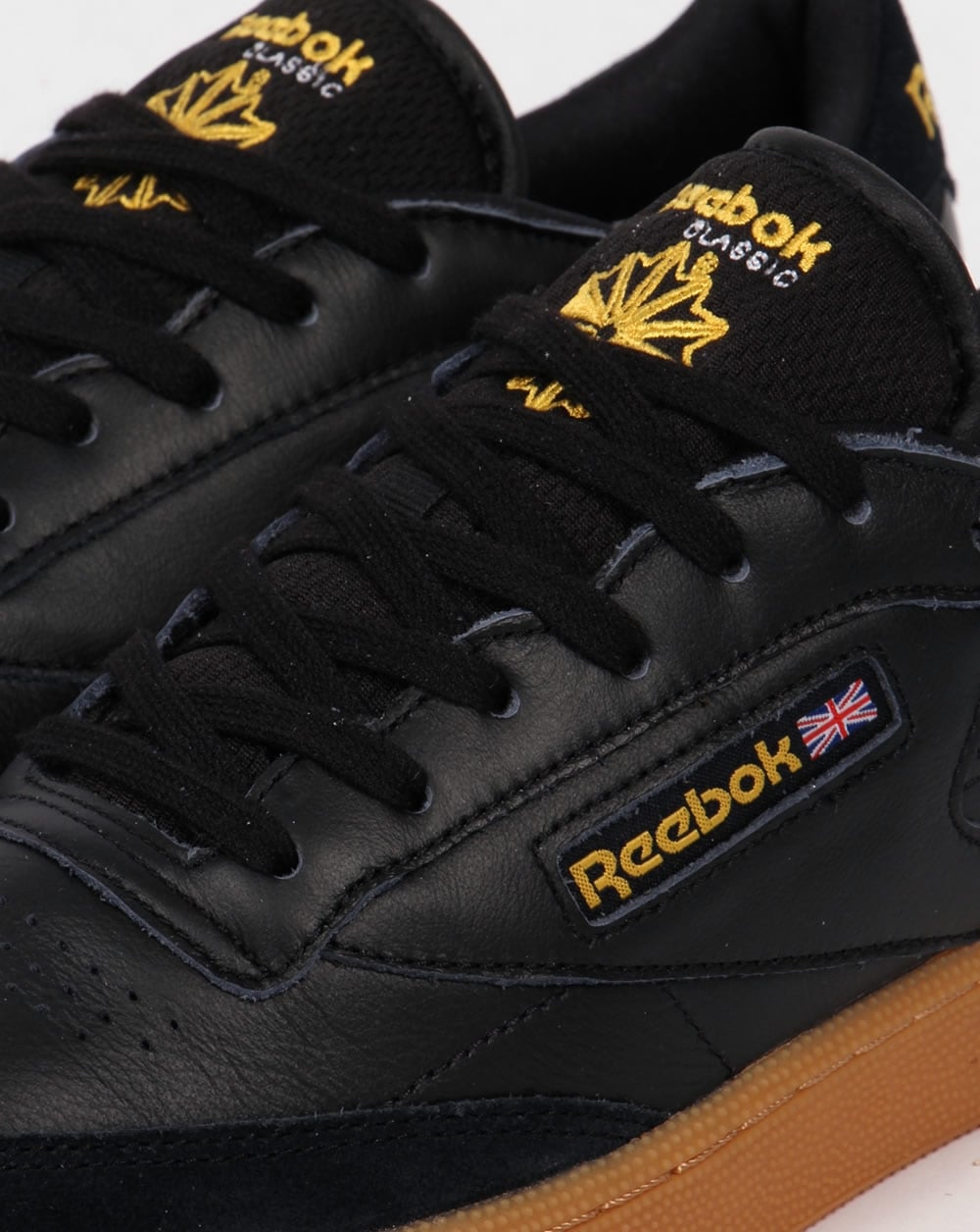 Reebok Club C 85 Trainers Black/Yellow