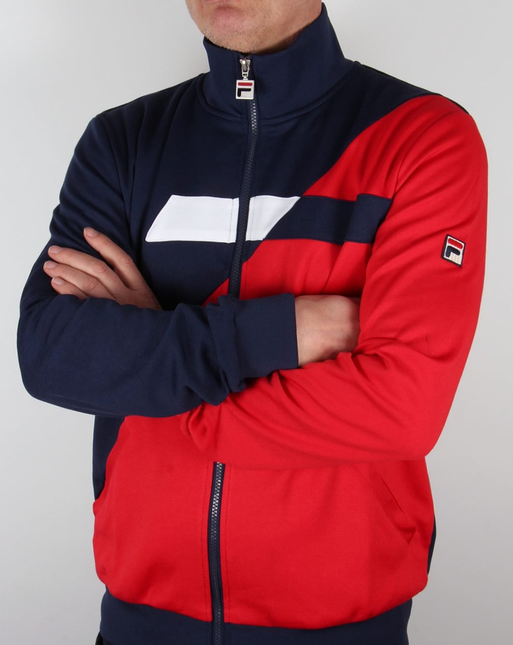 Fila Vintage Azzaro Track Top Navy/Red