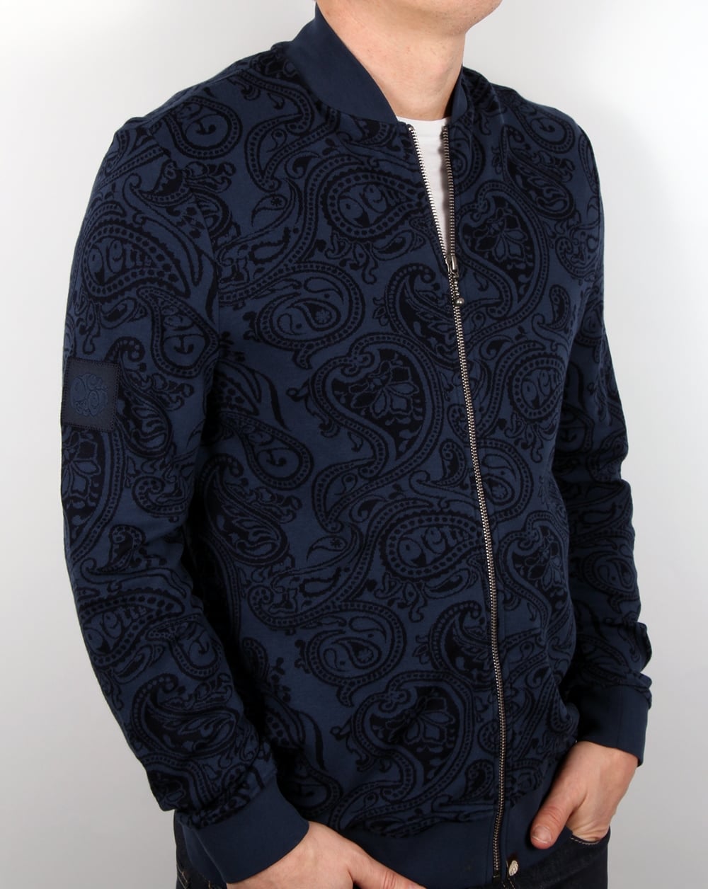 Pretty Green Naseby Track Top Navy