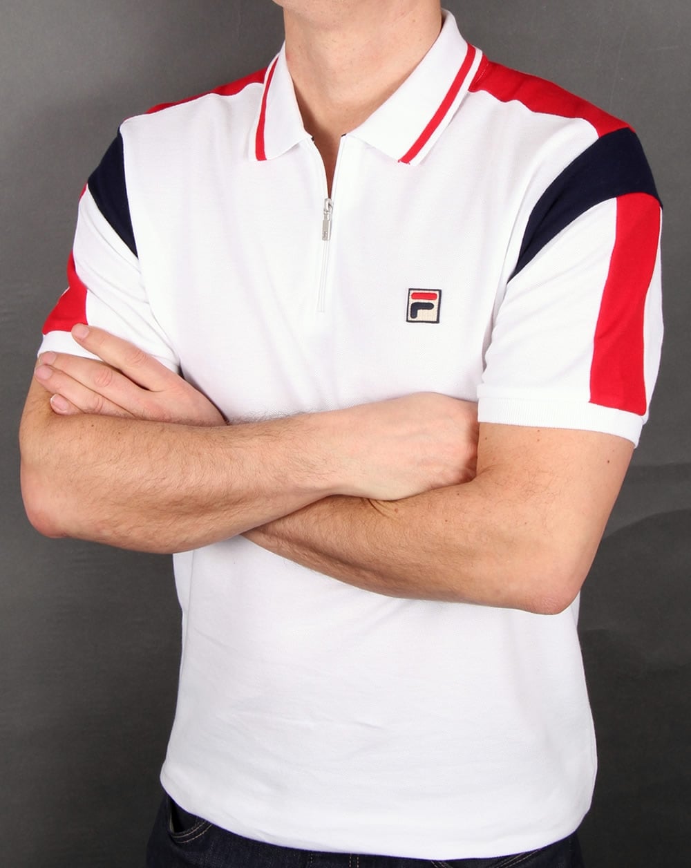 Fila Vintage Fabbiano Polo Shirt White