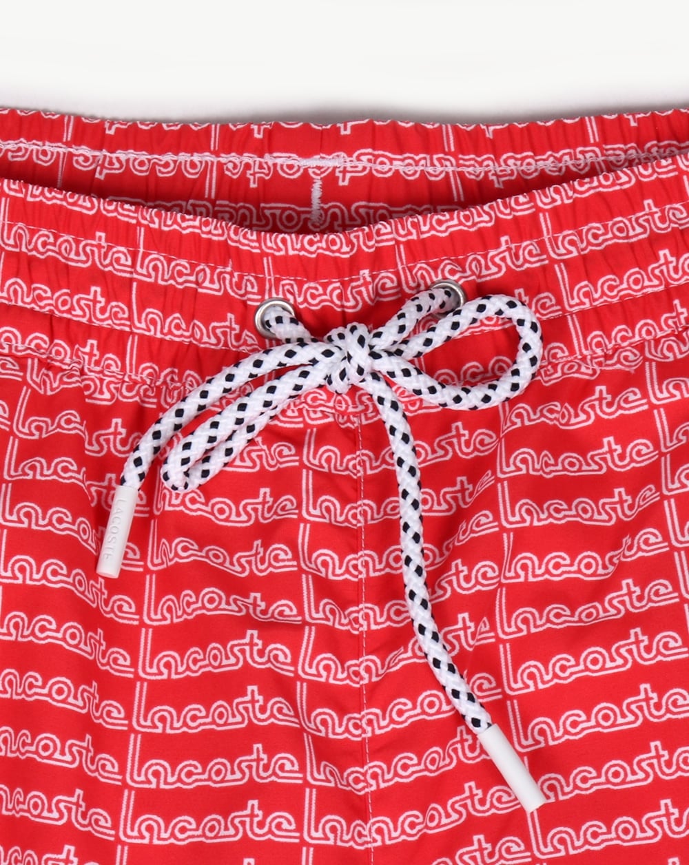Lacoste Linear Logo Swim Shorts Grenadine