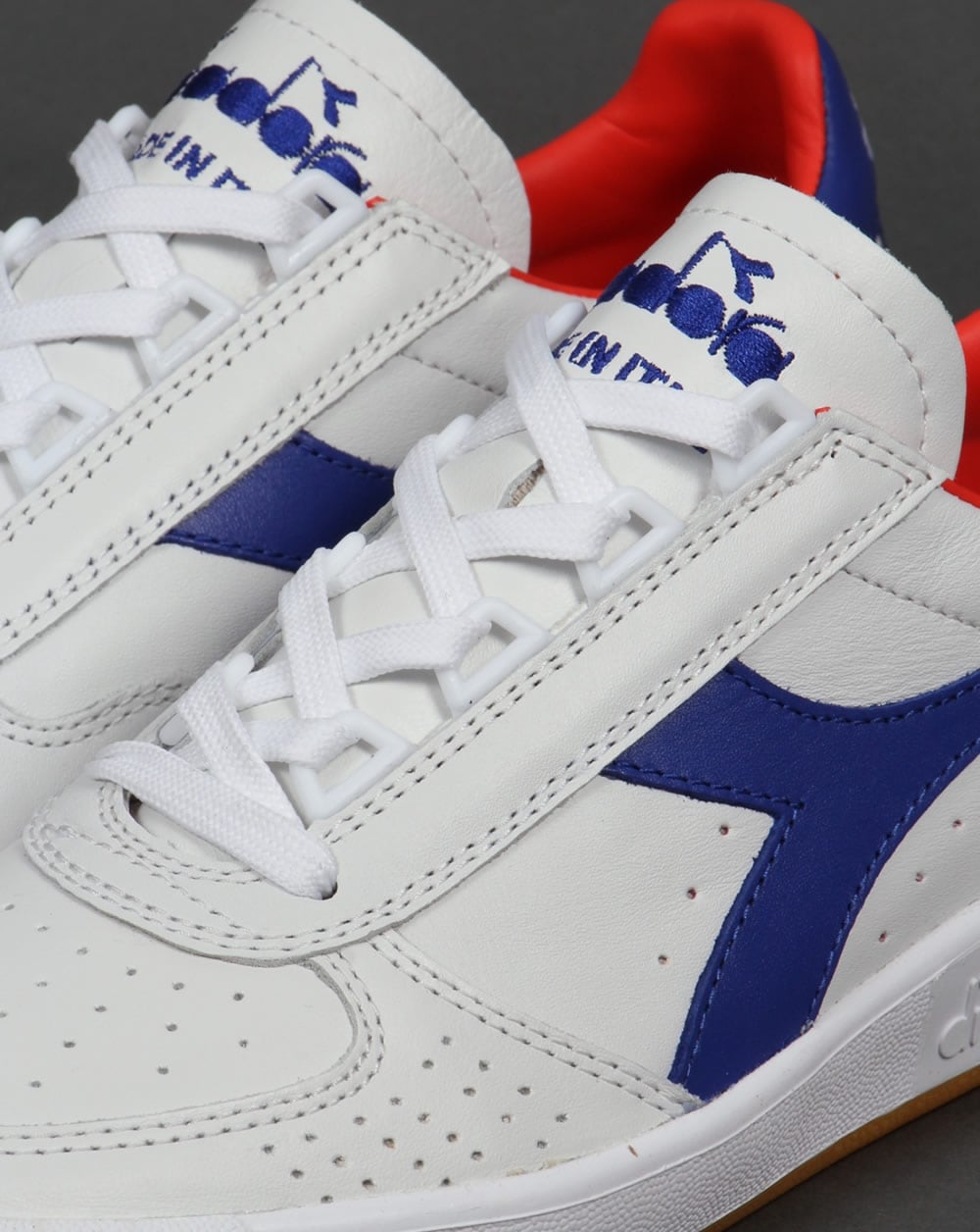 Diadora B. Elite Italia Trainers White/Clematis Blue