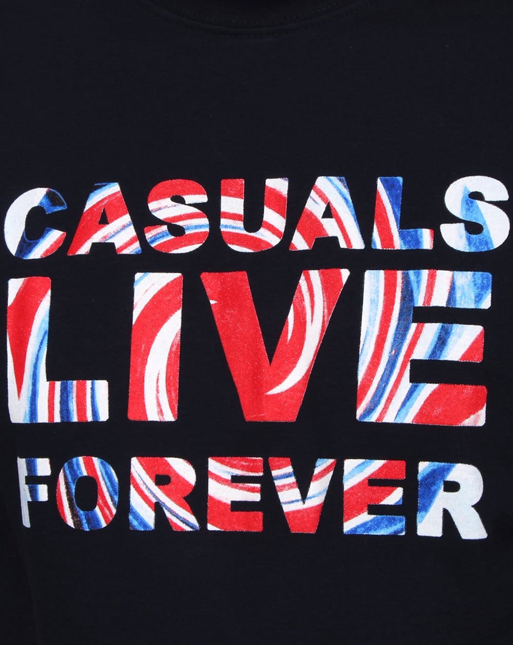 80s Casual Classics Live Forever T Shirt Navy