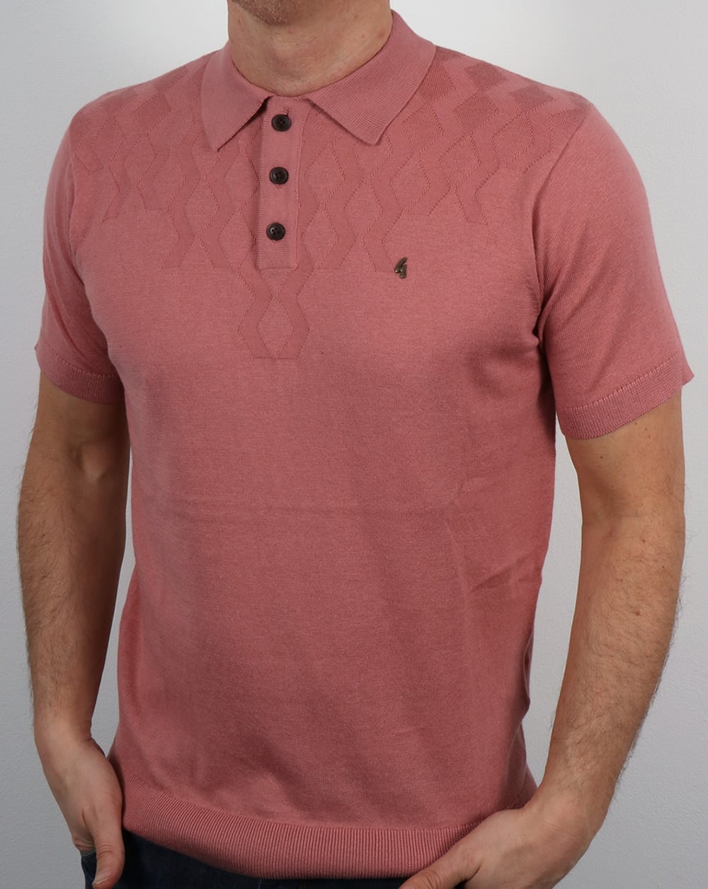 Gabicci Vintage Masso Polo Shirt Candy Pink