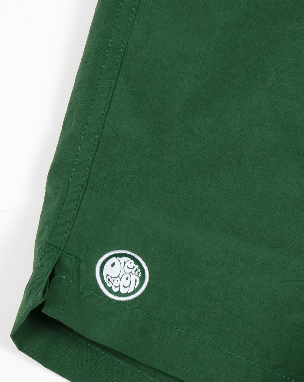 Pretty Green Logo Swim Shorts Dark Green