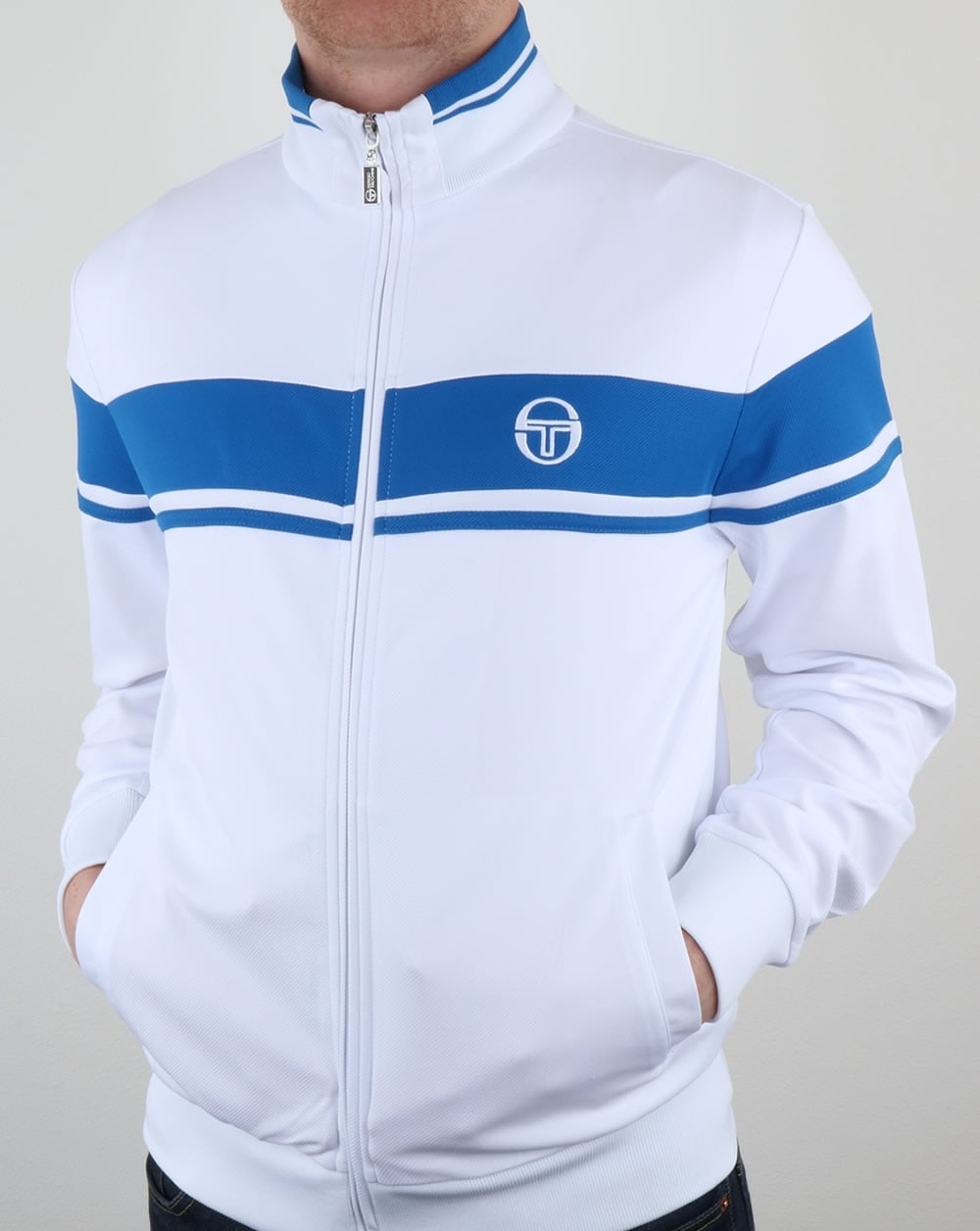 Sergio Tacchini Masters Track Top White/Royal