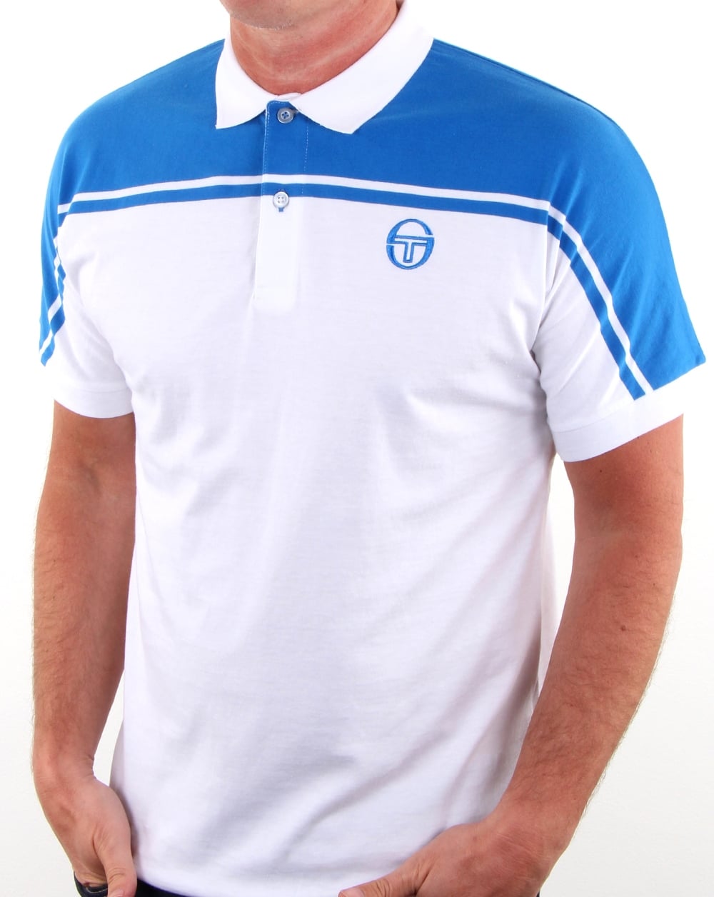 Sergio Tacchini New Young Line Polo Shirt White/royal