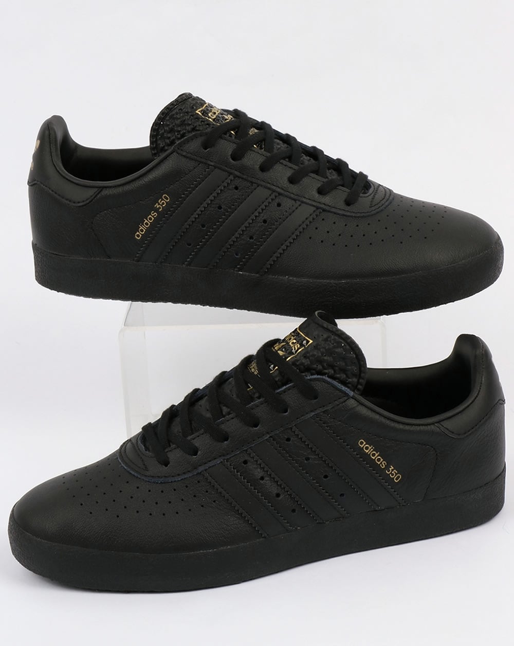 adidas 350 black leather