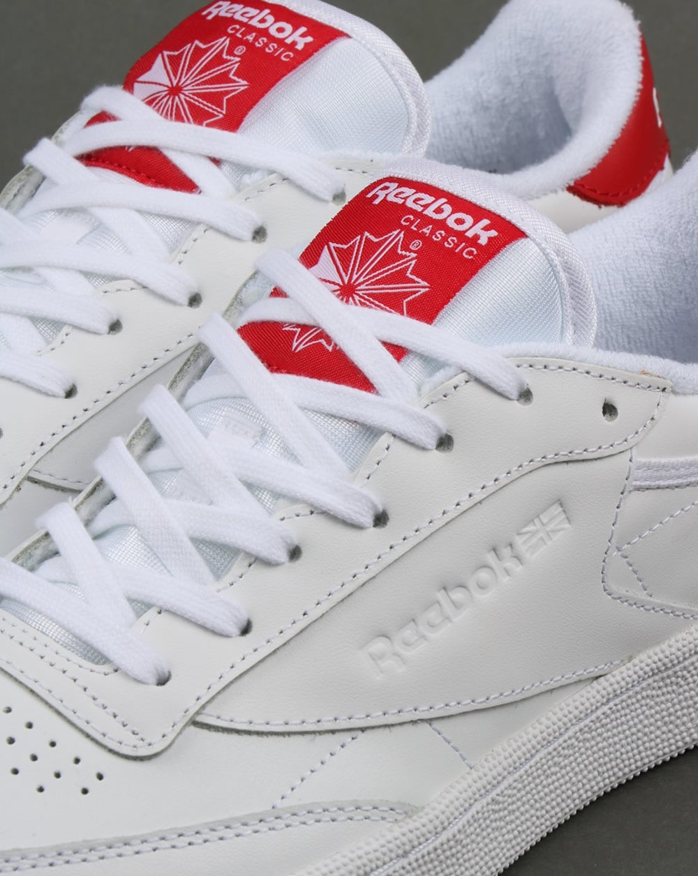 Reebok Club C 85 Retro Trainers White/Red