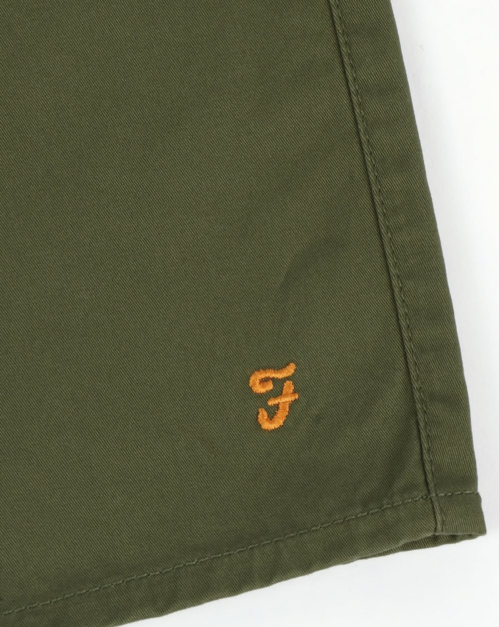Farah Hawk Chino Twill Shorts Military Green