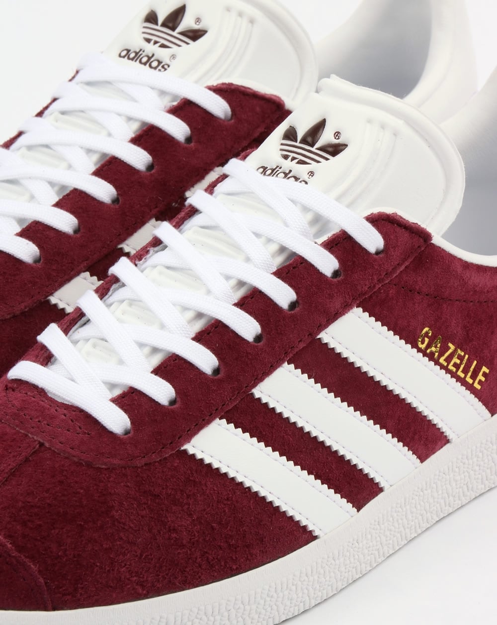 Adidas Gazelle Trainers Maroon/White