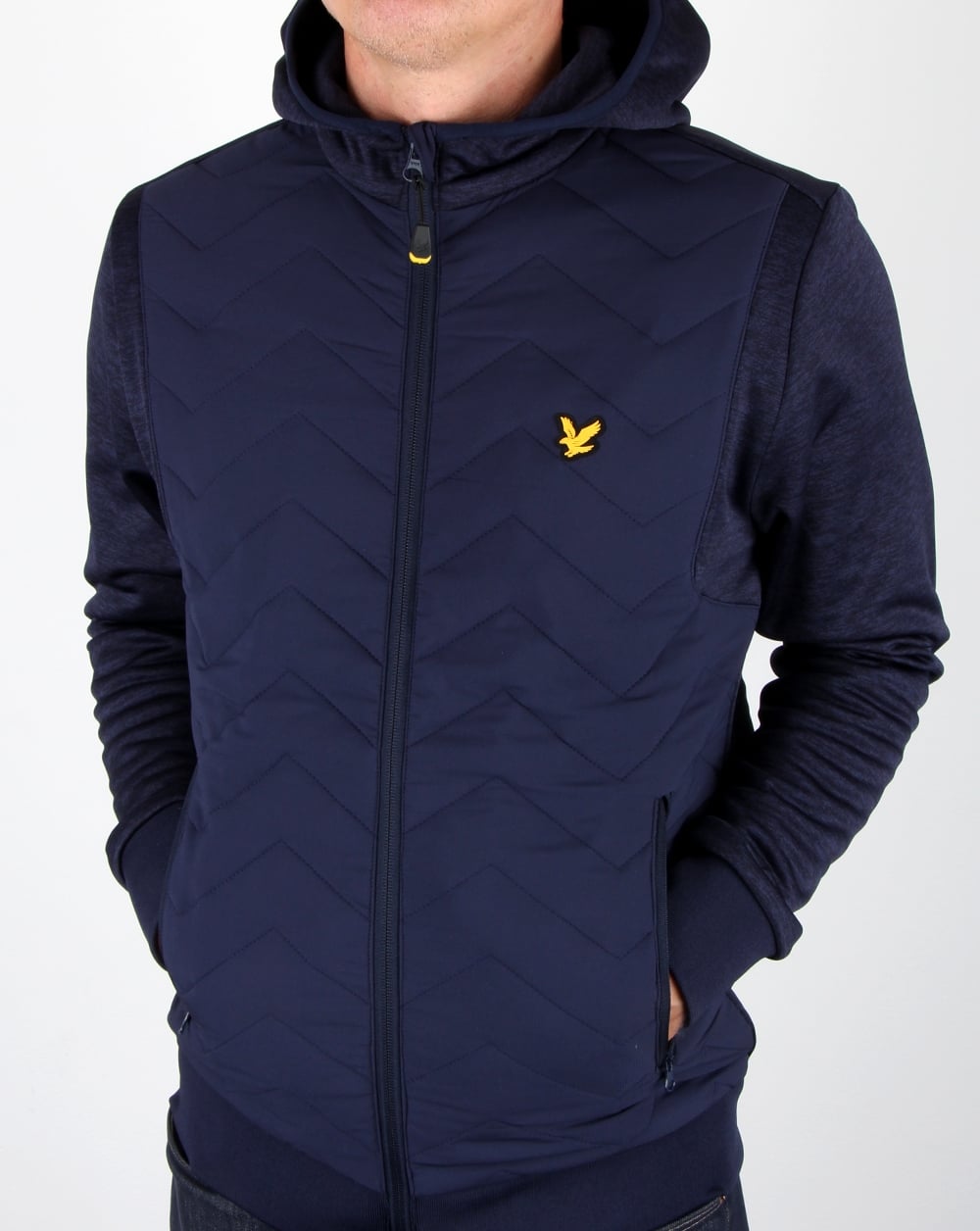 Lyle And Scott Detail Hooded Jacket Navy