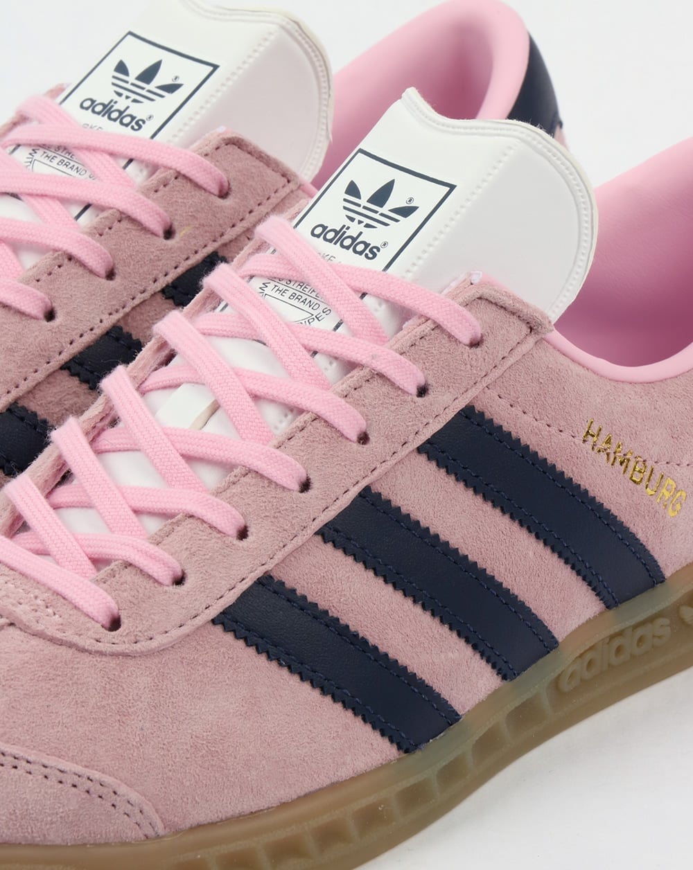 Adidas Hamburg Trainers Light Pink/Dark Blue