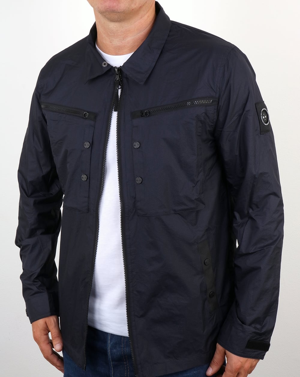 Marshall Artist Micro Ripstop Overshirt Navy