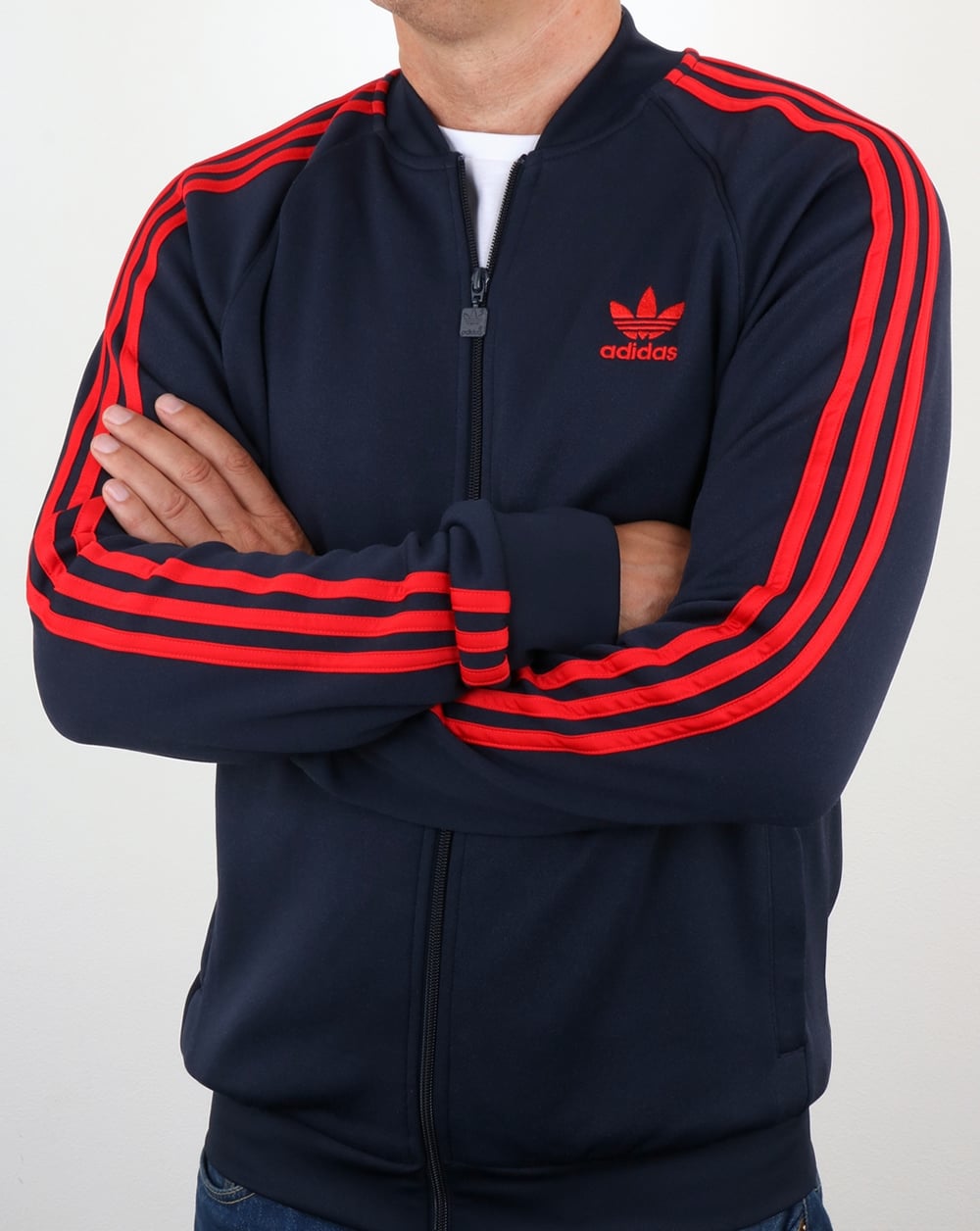 Adidas Originals Superstar Track Top Navy/Red