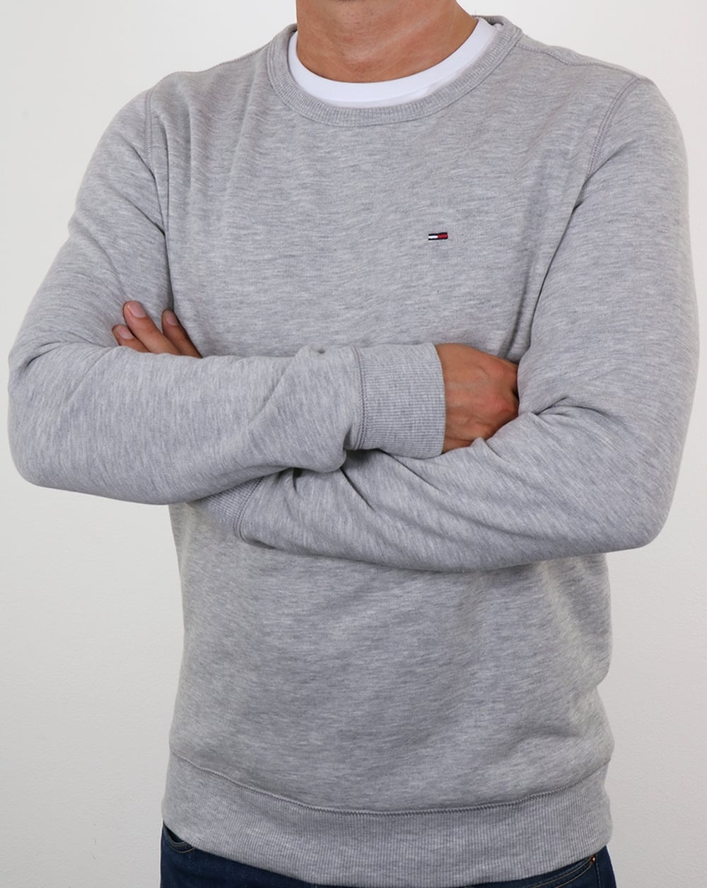 Tommy Hilfiger Cotton Fleece Sweatshirt Grey Heather