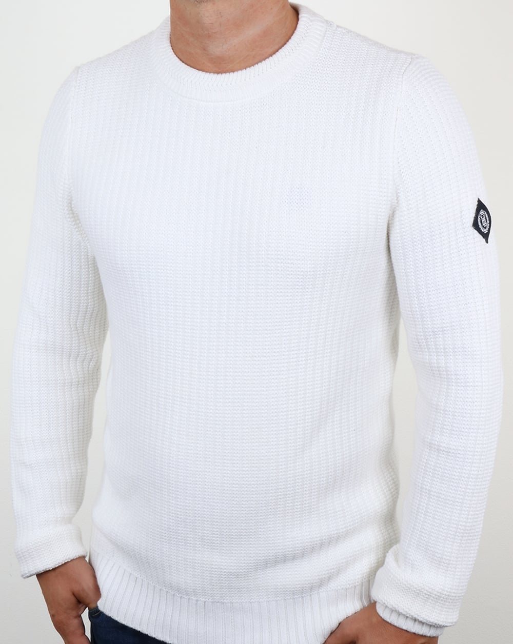 Henri Lloyd Felsted Crew Neck Knit White