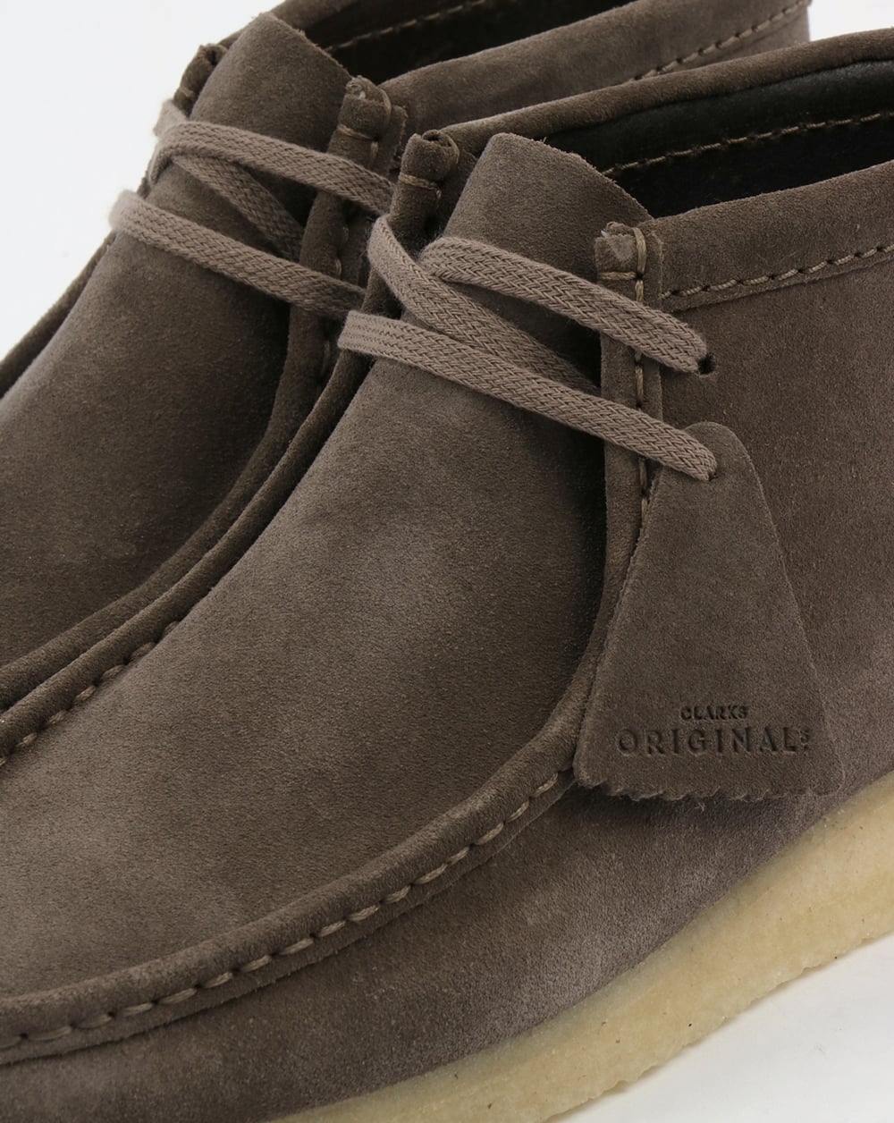 Clarks Originals Wallabee Suede Boots Grey