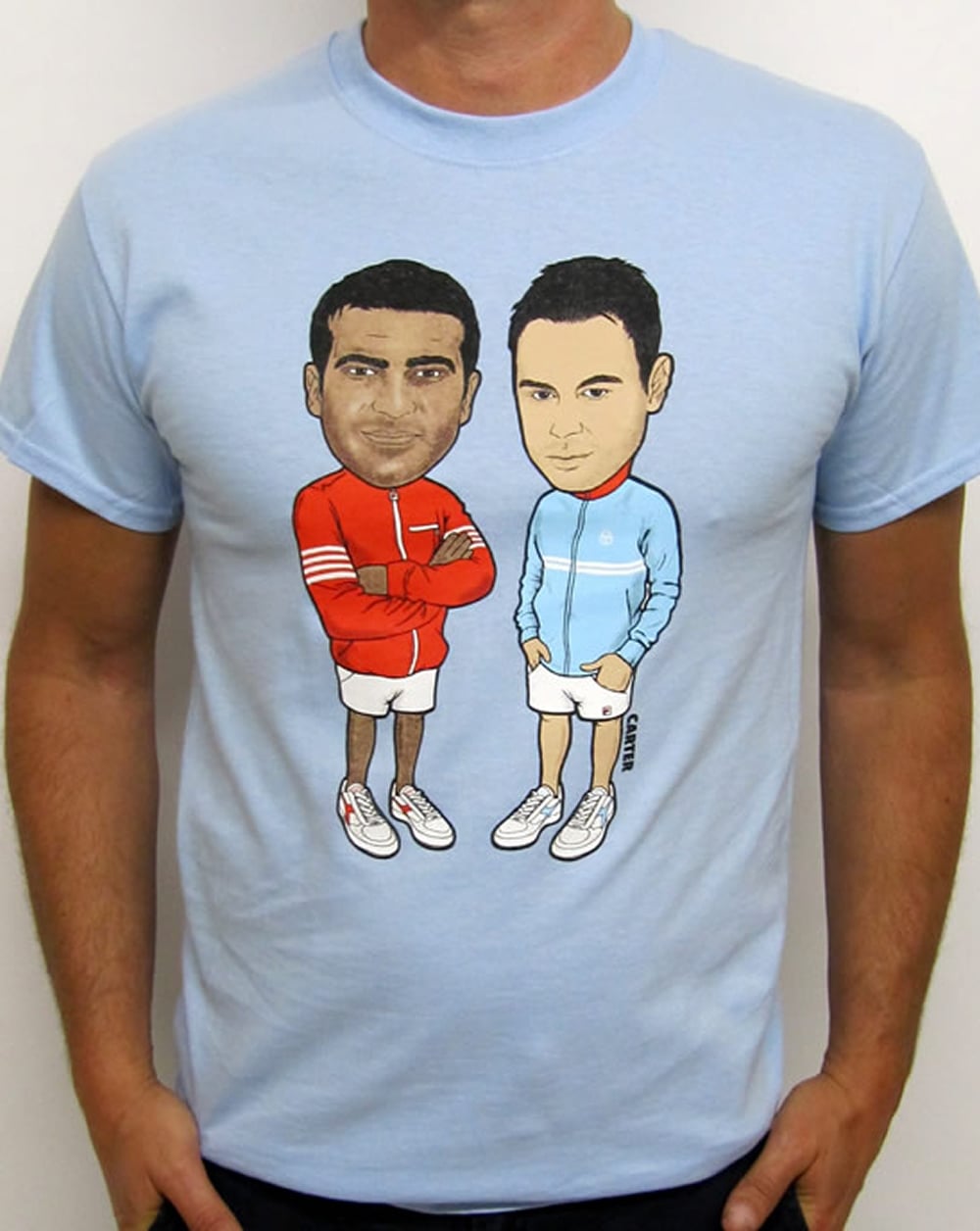 80s Casual Classics The Business Illustration T-shirt Sky Blue