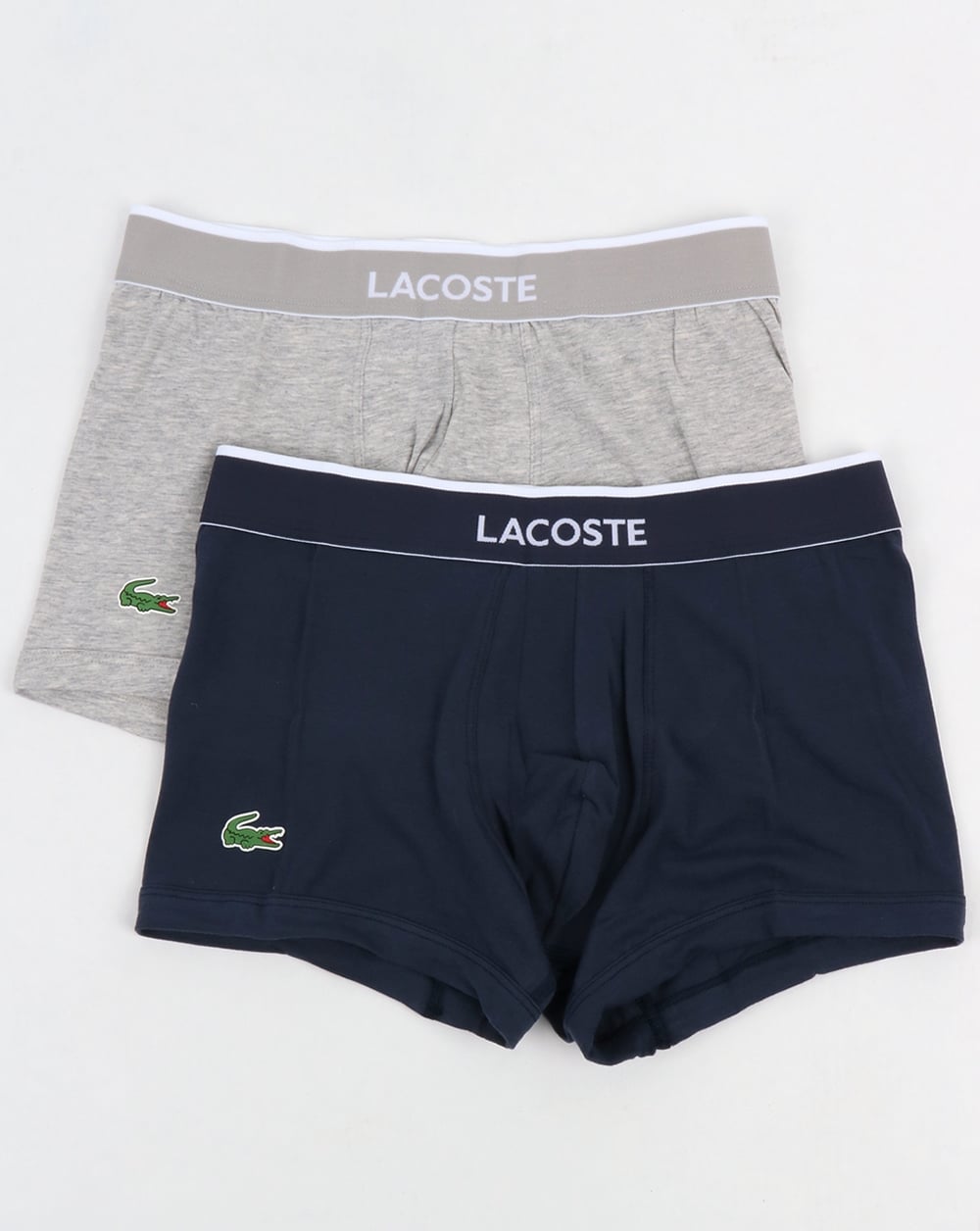 Lacoste Twin Pack Boxer Shorts Navy/Grey