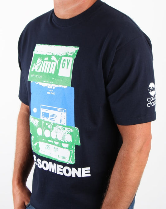 80s Casual Classics 80s Casual ICONS Box T Shirt Navy