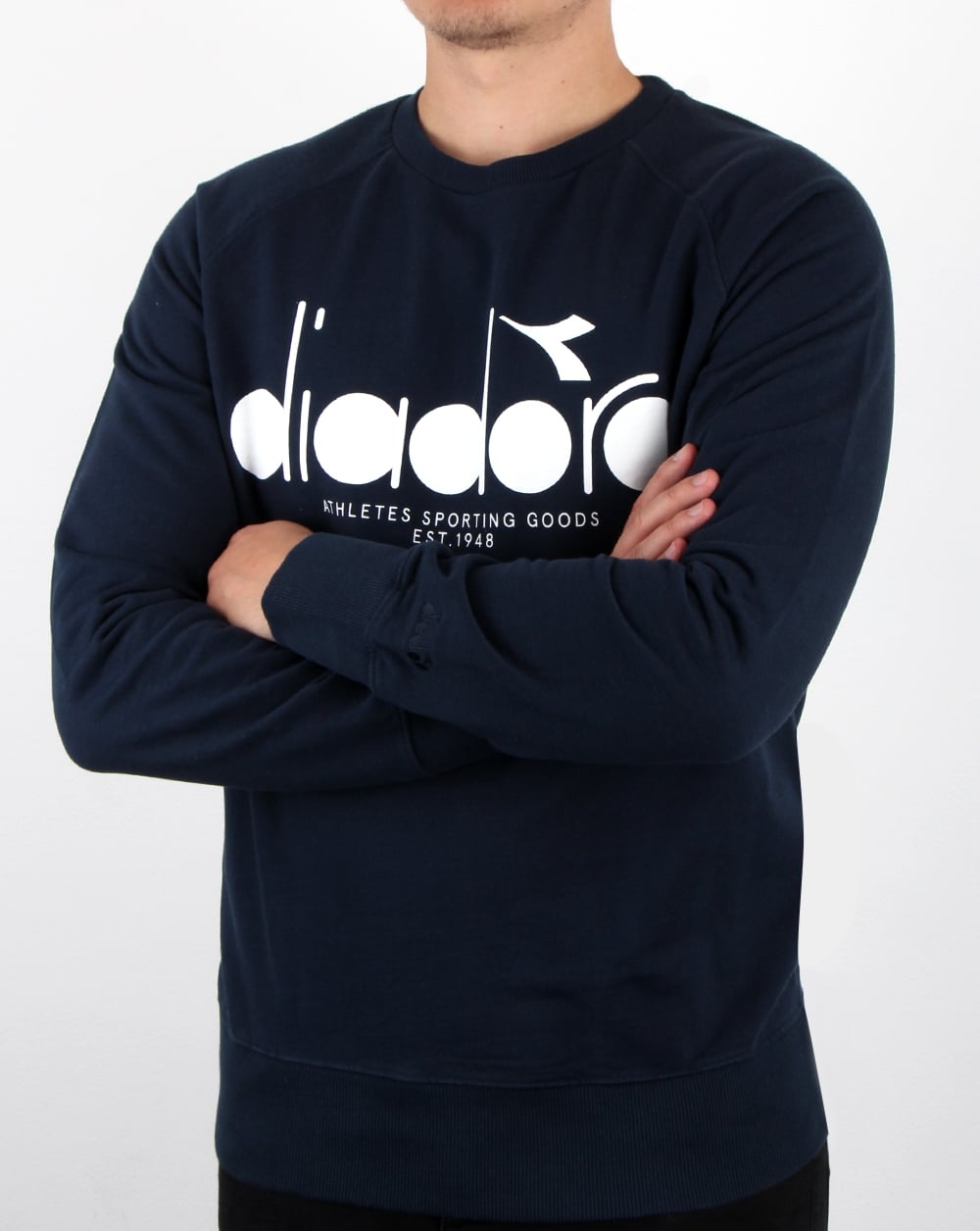Diadora Logo Sweatshirt Blue Denim