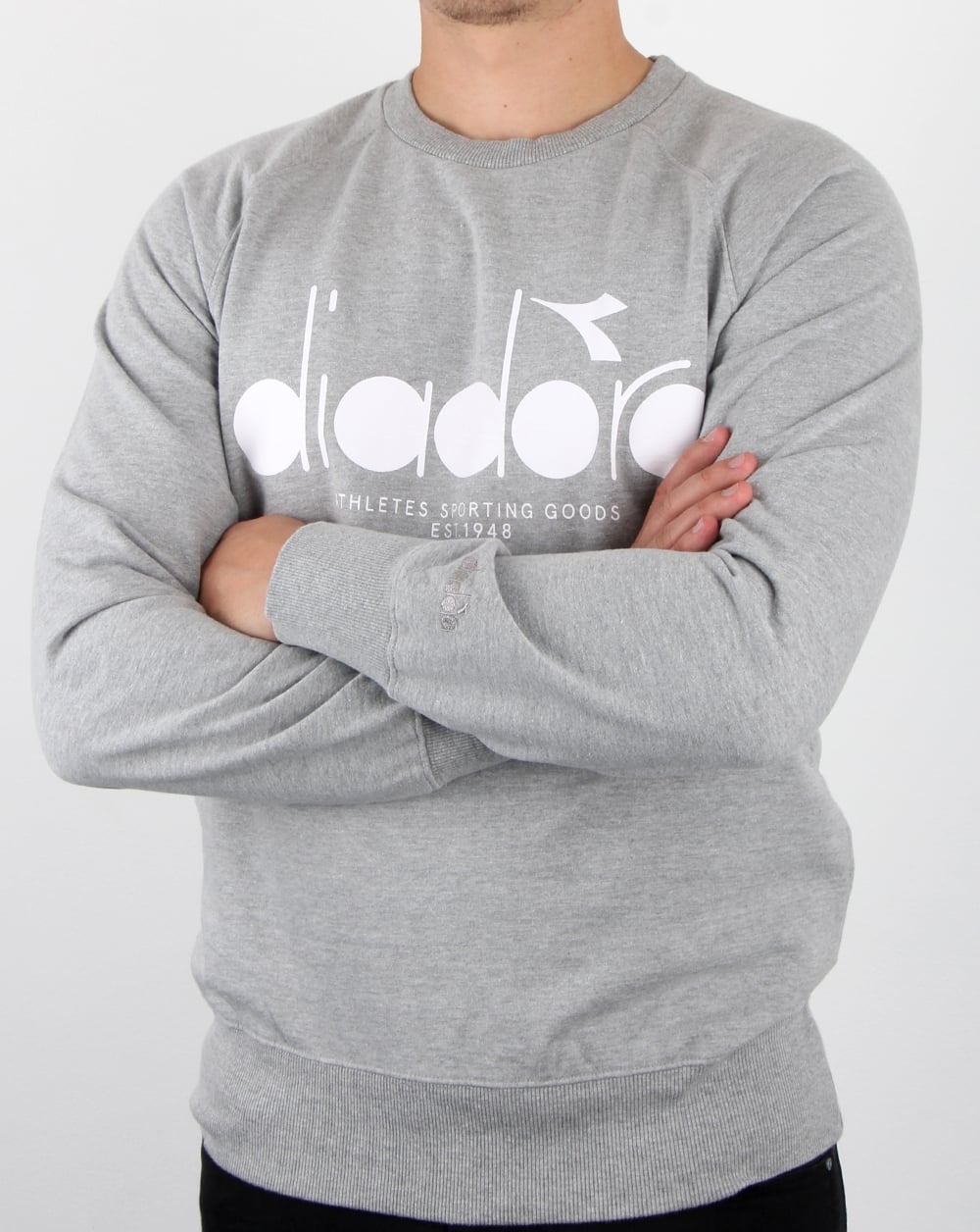 Diadora Logo Sweatshirt Grey Melange