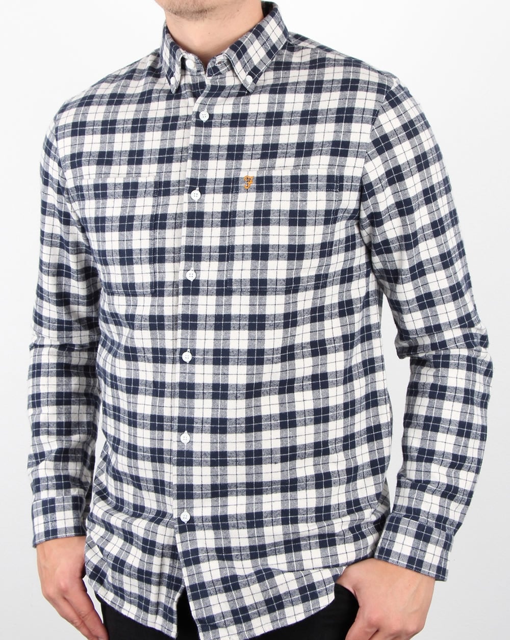 Farah Coleville Shirt True Navy