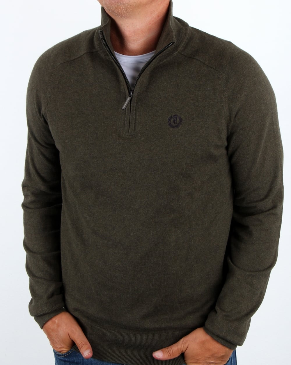 Henri Lloyd Morgan Half Zip Knit Litchen