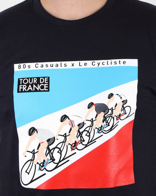 80s Casuals 80s Casuals Le Cycliste 1983 Tour T Shirt Navy