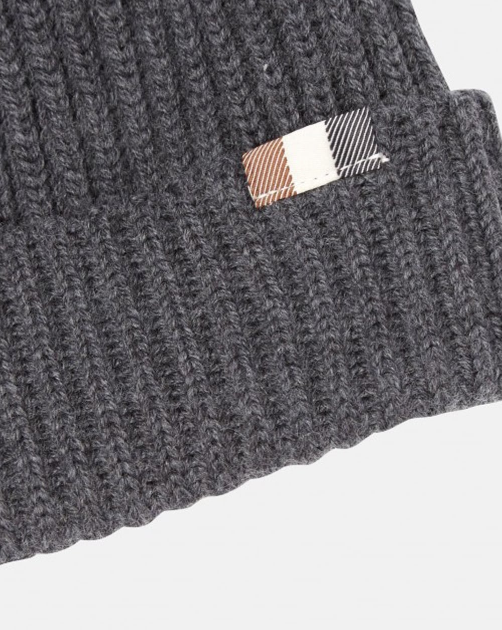 Aquascutum Rogue Beanie Hat Charcoal Melange