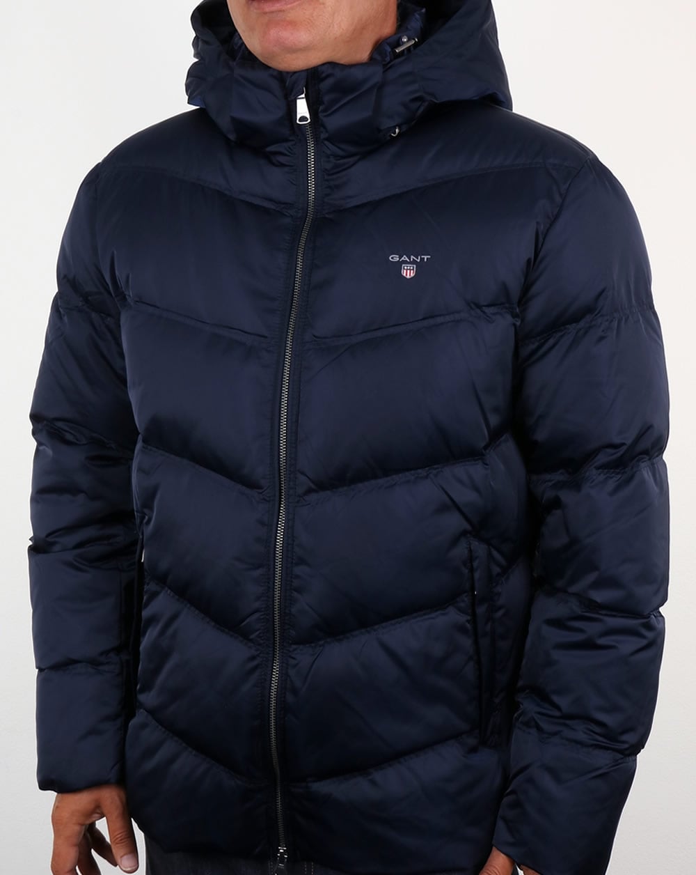 Gant Down Filled Padded Jacket Marine Blue