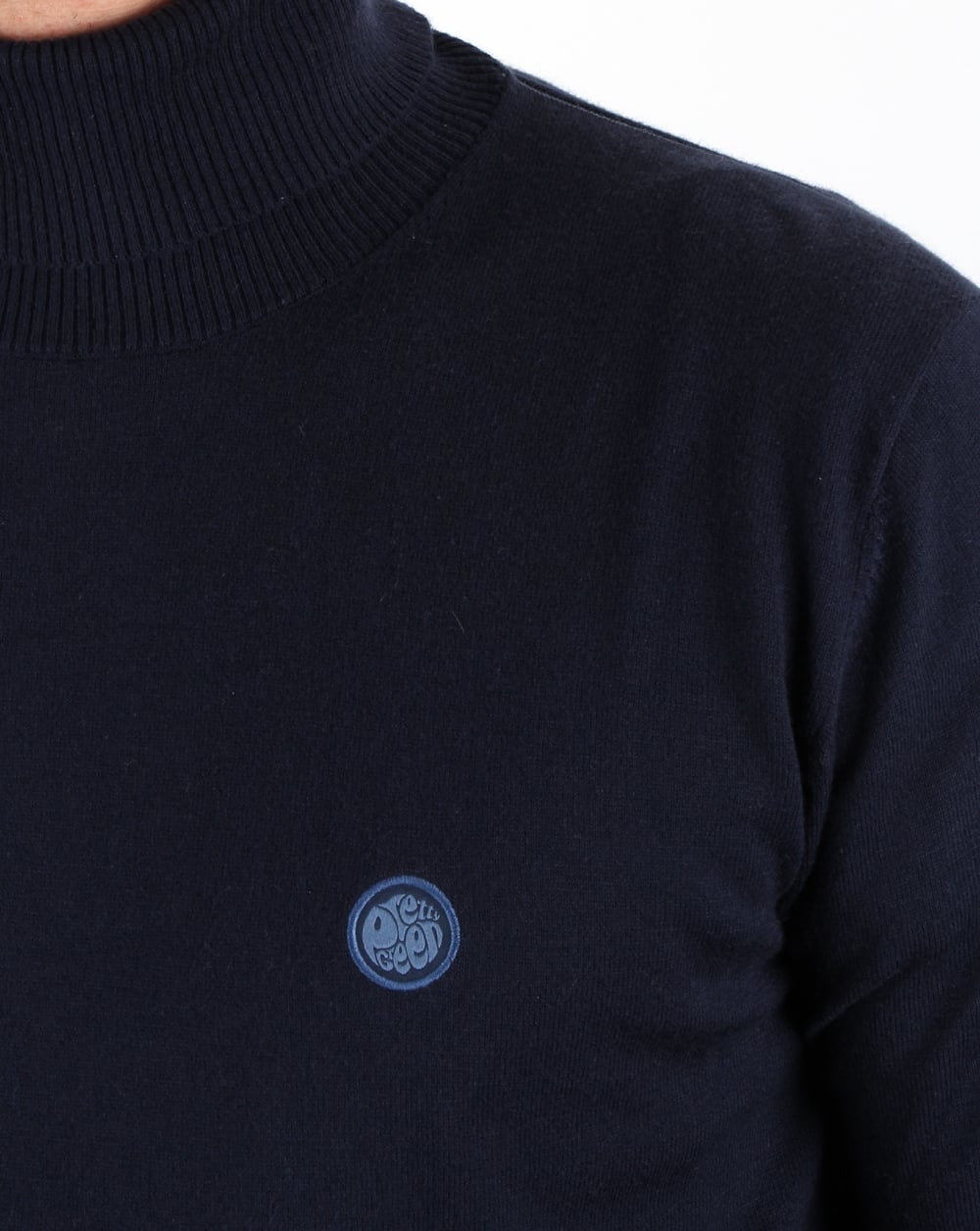 Pretty Green Roll Neck Jumper Navy