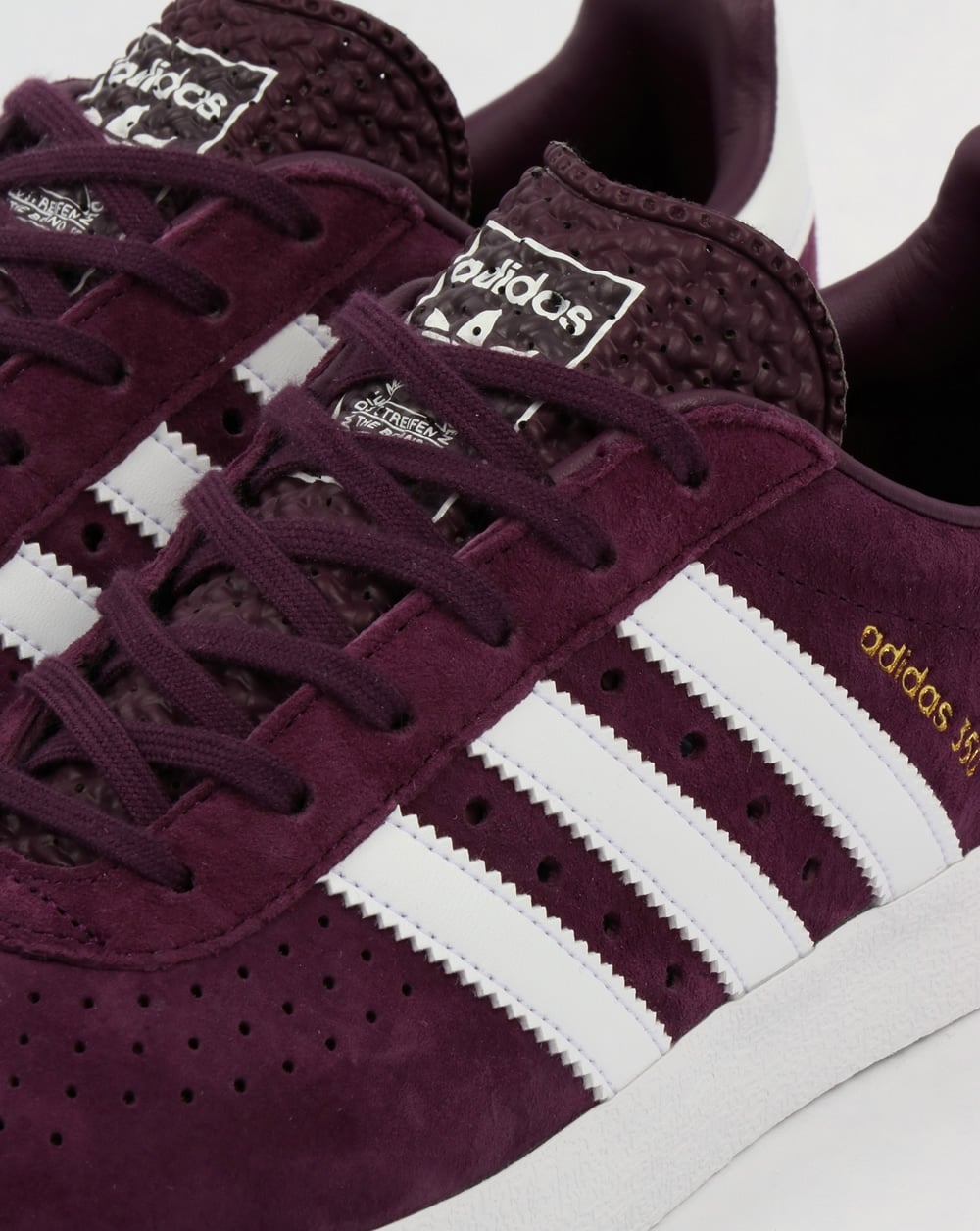 Adidas 350 Trainers Deep Plum/White