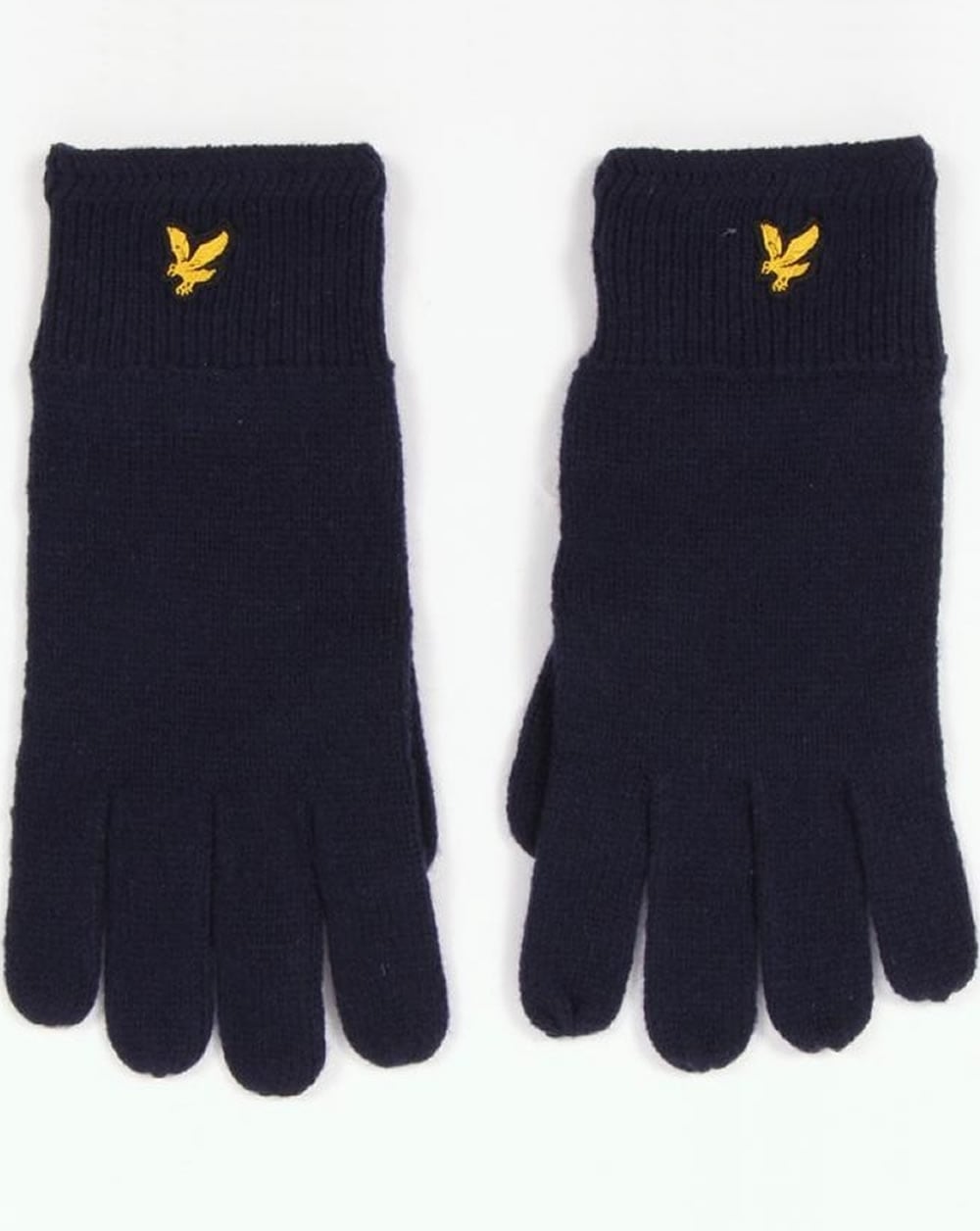 Lyle And Scott Racked Rib Gloves New Navy