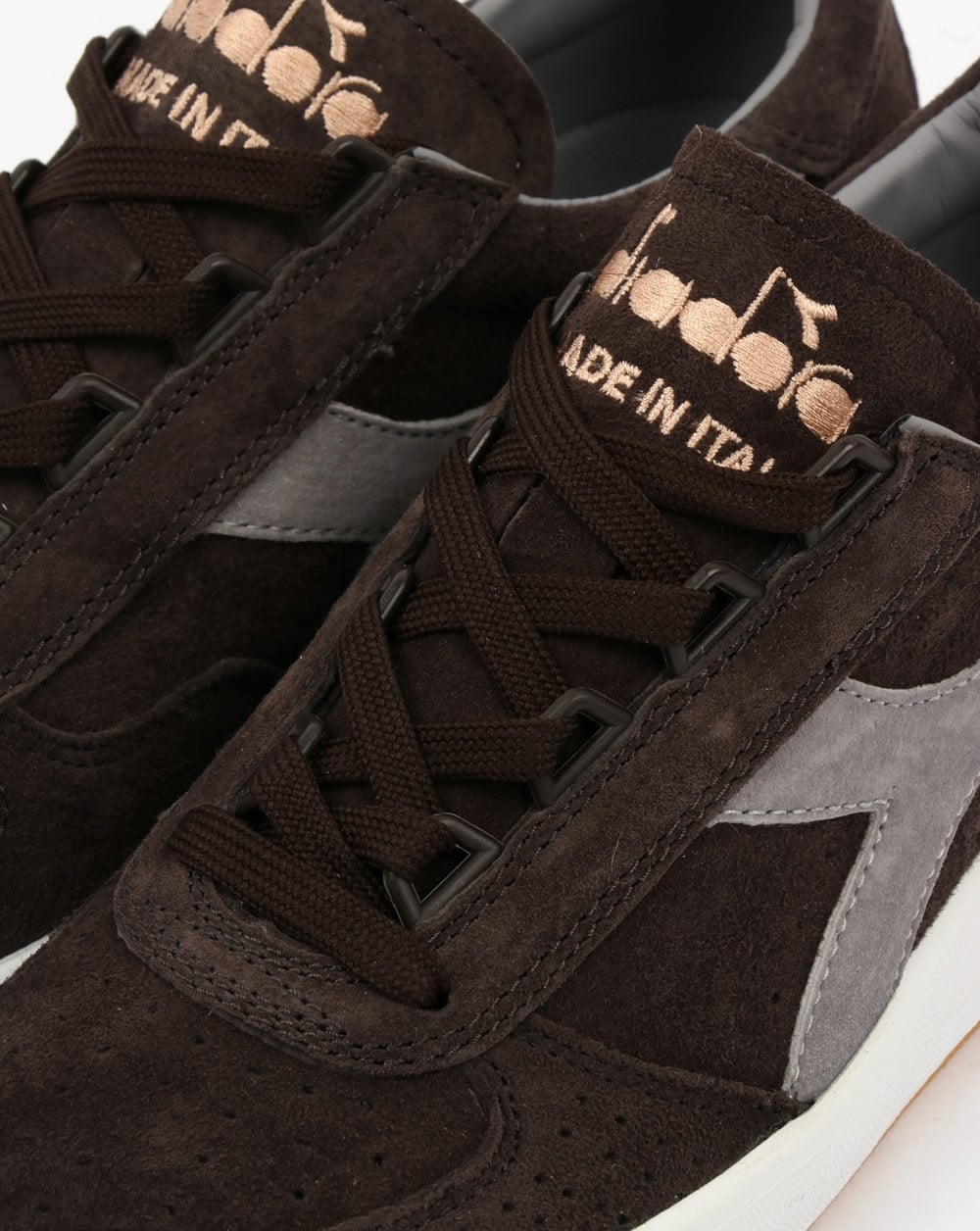 Diadora B Elite Italia Suede Trainers Brown
