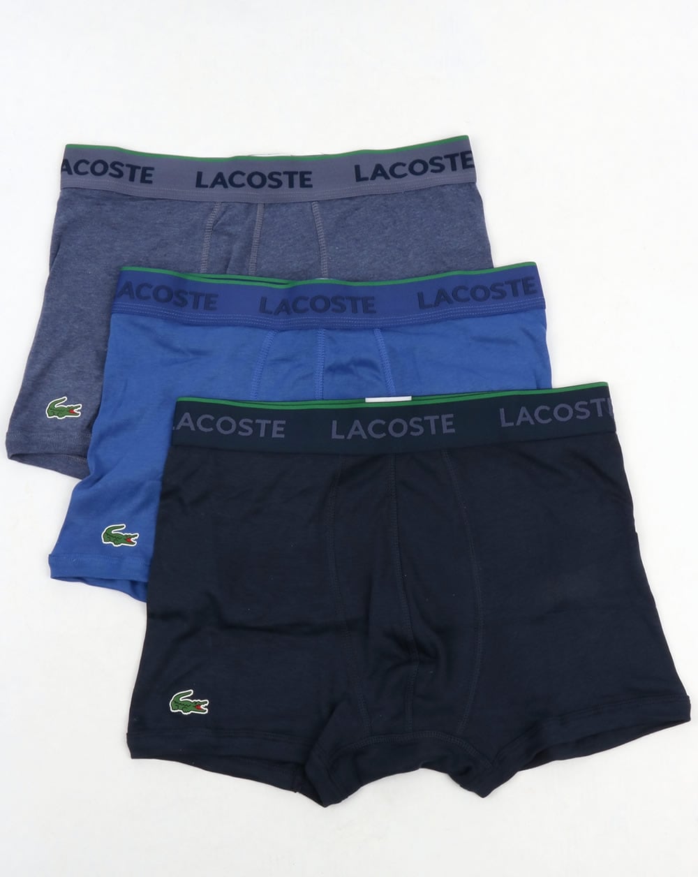Lacoste Triple Pack Boxer Shorts Blue