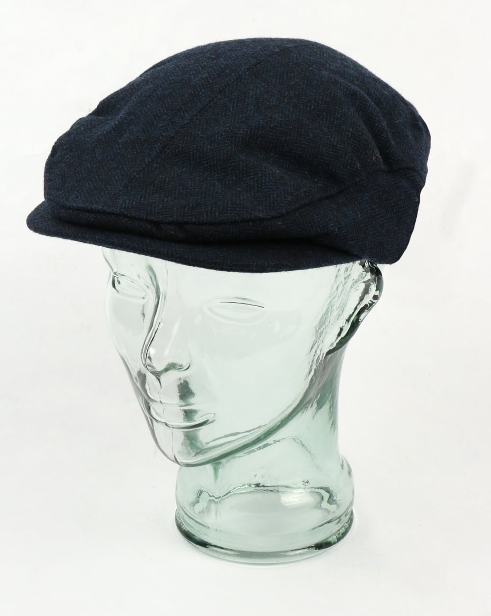 Gant Herringbone Drivers Cap Marine