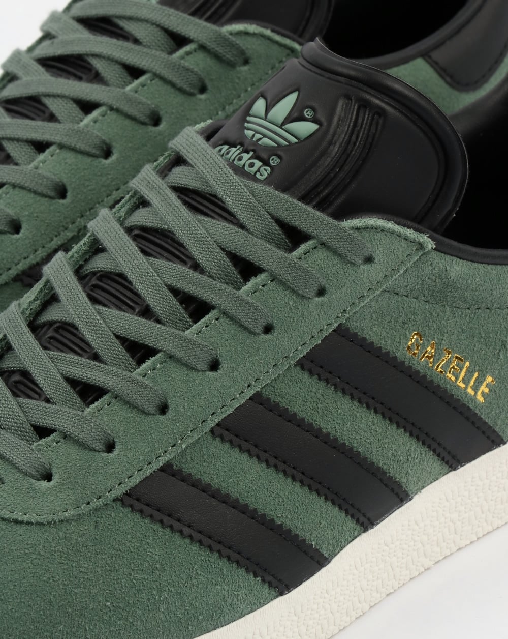 Adidas Gazelle Trainers Trace Green/Black
