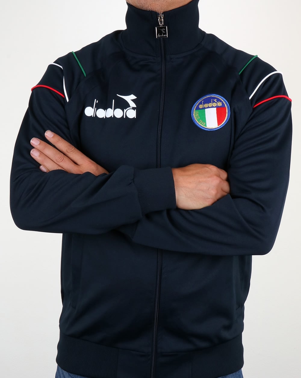 Diadora 80s Track Top in Navy Blue