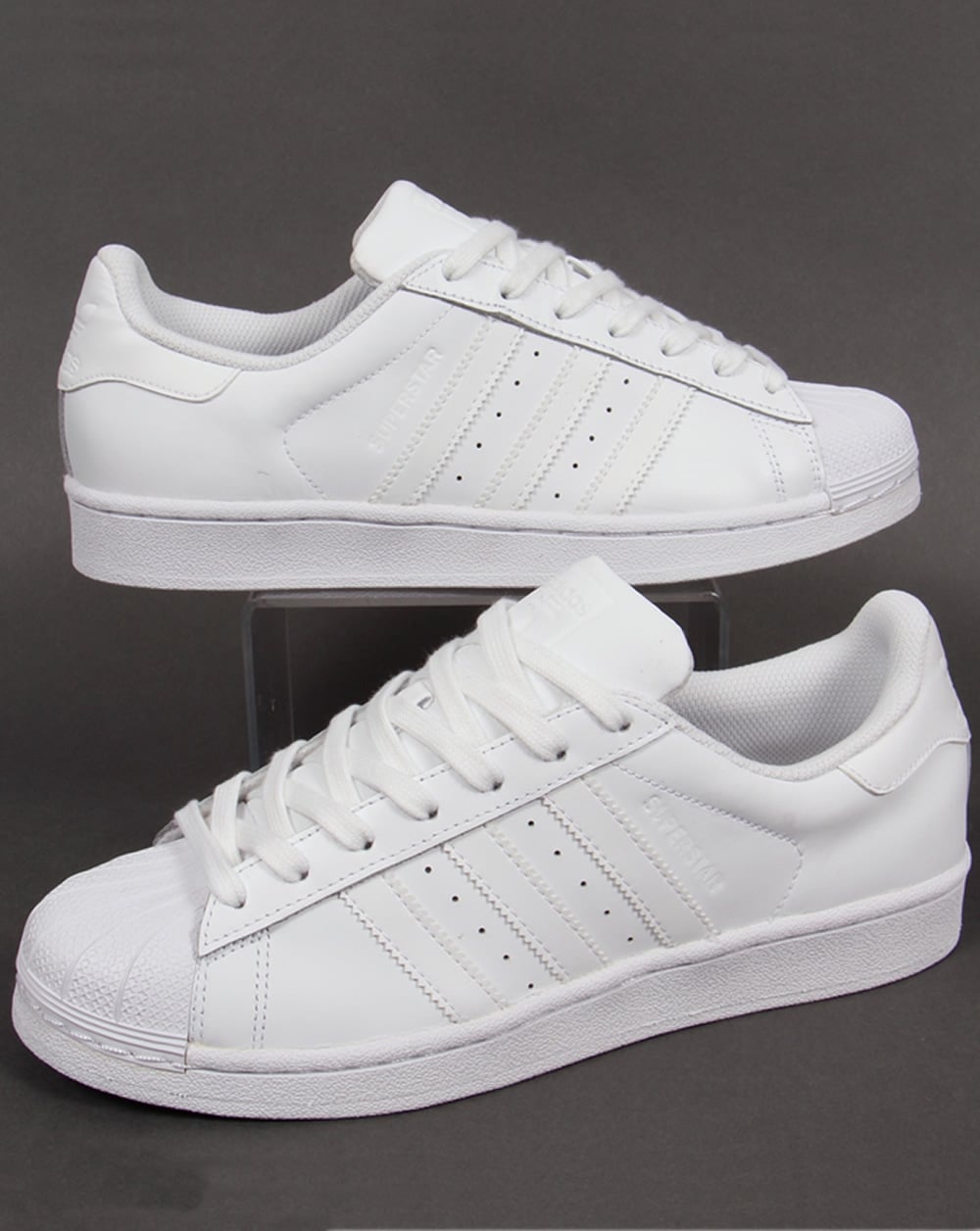 Adidas Superstar Trainers Triple White – 80's Casual Classics