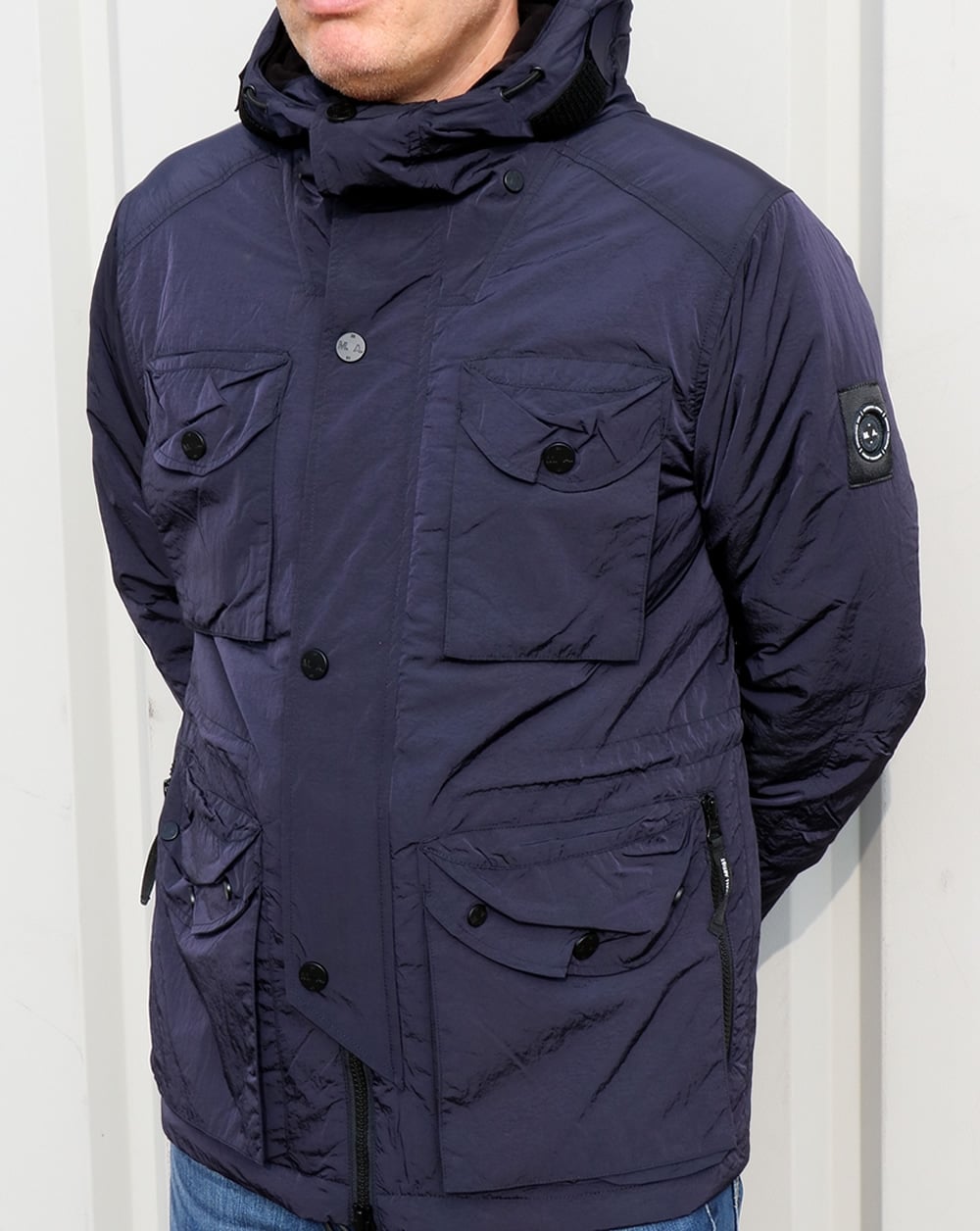 Marshall Artist Liquid Nylon Snow Parka Navy
