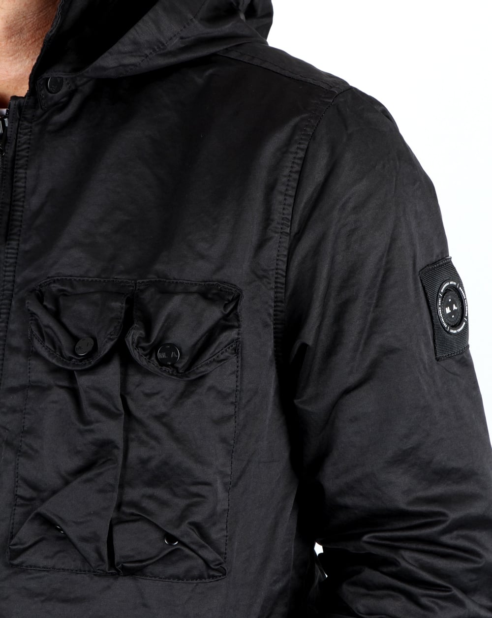 Marshall Artist Pigment Dyed Overshirt Black