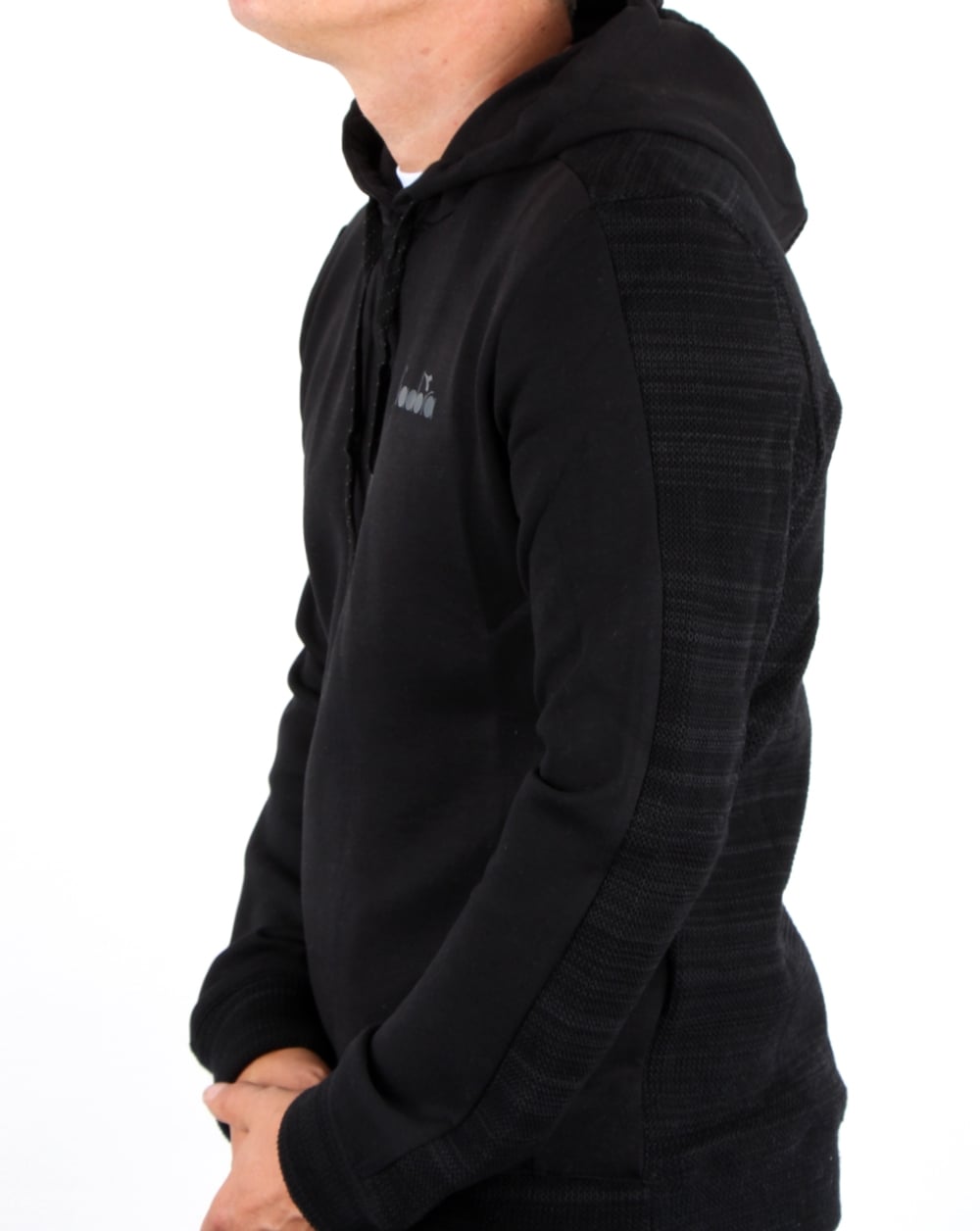 Diadora Evo Pwr Hooded Sweat Black