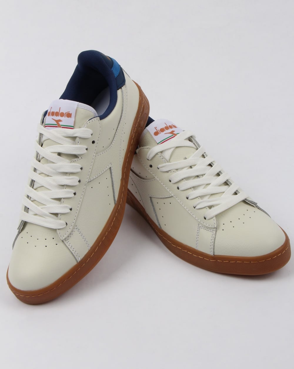 Diadora Game L Low Trainers White/saltire Navy