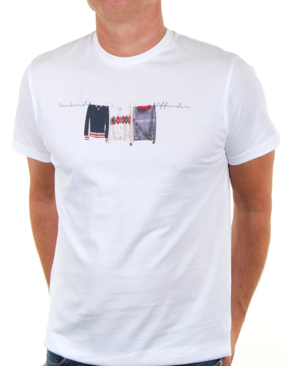 Weekend Offender Continental Elegance T Shirt White