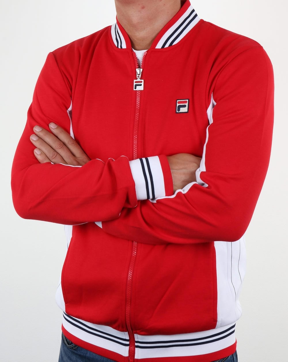Fila Vintage Settanta Track Top Red - White