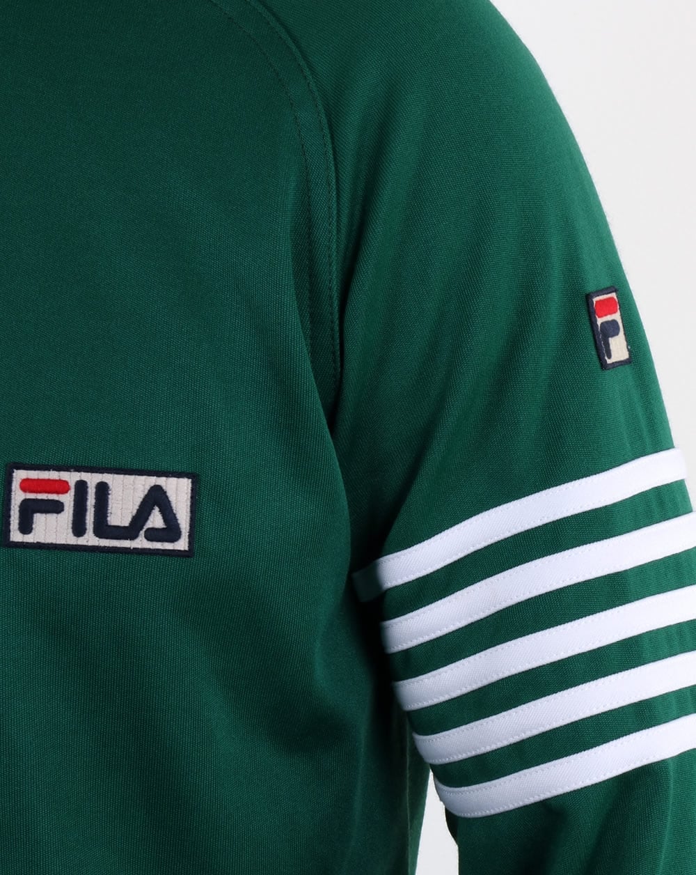 Fila Vintage 5 Stripe Track Top Evergreen