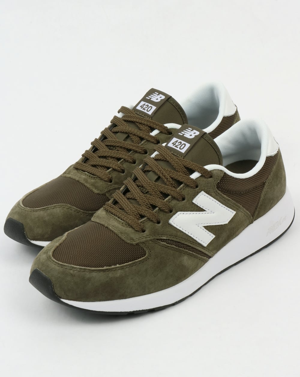 New Balance 420 Re-Engineered Trainers Olive Green
