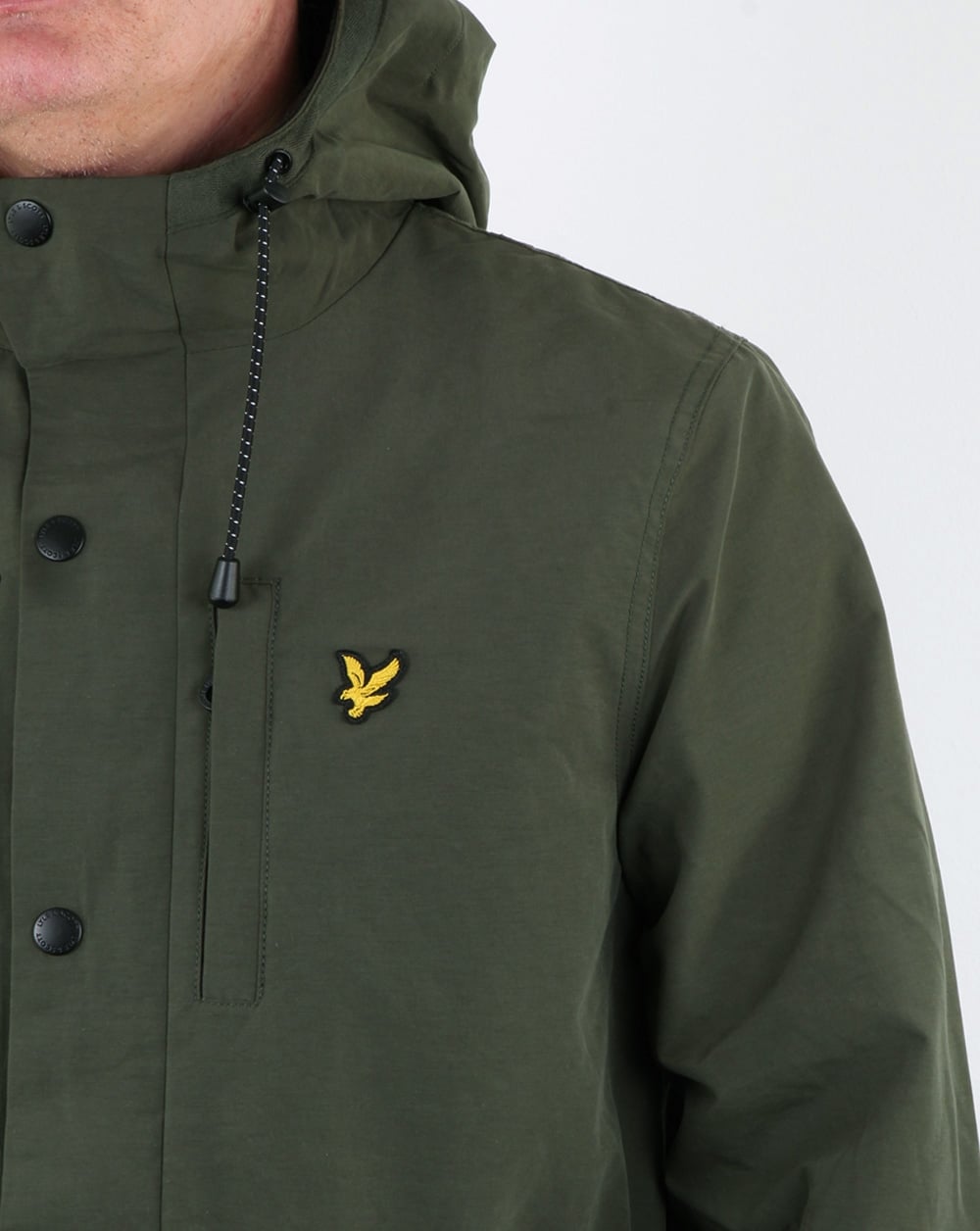 Lyle And Scott Microfleece Parka Leaf Green